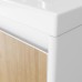 Тумба с раковиной Velvex Klaufs 60.2D.1Y белый гянец/дерево
