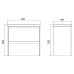 Тумба с раковиной Velvex Klaufs 80.2Y белый глянец