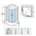 Душевая кабина WeltWasser WW500 Emmer 11055-2 110х110