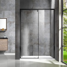 Душевая дверь Vincea Lugano VDS-1L120CLB-1, черный, стекло прозрачное