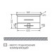Тумба под раковину Санта Вегас 85 2 ящика подвесная