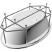 Акриловая ванна Vayer Opal 180x120