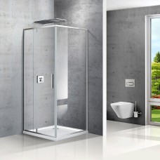 Душевой уголок Vincea Slim VPR-2SL9012CL-L хром, стекло прозрачное