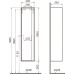 Пенал для ванной Vitra Metropole 35 58203 сливовое дерево