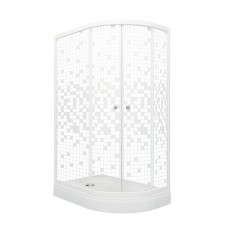 Душевой уголок Тритон Коралл 120х80 В левый мозаика с поддоном