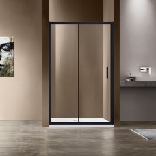 Душевая дверь Vincea Garda VDS-1G140CLB черный, стекло прозрачное