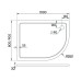 Душевой поддон Veconi Tezeo stone TZ11L-10080A-01-19C3