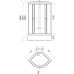 Душевой уголок Тритон Ультра 100х100 В с поддоном