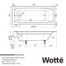 Чугунная ванна Wotte Forma 170х70