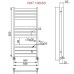 Водяной полотенцесушитель Ника MODERN ЛМ-7 100/50 Matt Antique Silver
