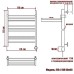 Электрический полотенцесушитель Ника CLASSIC ЛП (Г2) ВП 80/60 правый тэн