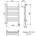 Электрический полотенцесушитель Ника TRAPEZIUM ЛТ (Г2) ВП 80/40 правый тэн