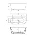 Акриловая ванна Vincea 170х80 VBT-421-1700MB на каркасе