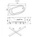 Акриловая ванна Тритон Изабель 170х100 правая на каркасе