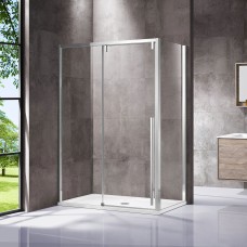 Душевой уголок Vincea Lugano VSR-1L8016CL-1 хром, стекло прозрачное