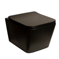 Подвесной унитаз SantiLine SL-5004MB матовый