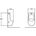 Подвесной писсуар SantiLine SL-6002MB