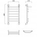 Водяной полотенцесушитель Акванерж Трапеция Прямая с полкой 60х50