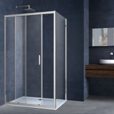 Душевой уголок Vincea Alpha VSR-3AL9013CL хром, стекло прозрачное