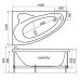 Акриловая ванна Тритон Николь 160х100 правая