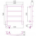 Электрический полотенцесушитель Сунержа Галант 2.0 50х40 левый хром