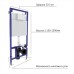 Унитаз WeltWasser Jeckenbach 004 GL-WT с инсталляцией Berges Novum