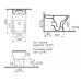 Унитаз компакт Vitra Integra Square 9833B003-7204 с сиденьем микролифт