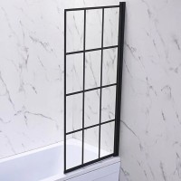 Шторка для ванны Veconi PL77R-80-01-C6 стекло прозрачное
