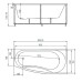 Акриловая ванна Акватек Пандора 160x75 правая на каркасе