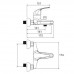 Смеситель для ванны Shouder Atlas 0020104