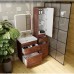 Тумба с раковиной Style Line Атлантика 60 Люкс Plus старое дерево напольная