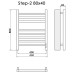 Электрический полотенцесушитель Ника STEP-2 80/40 черн мат прав