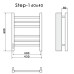 Электрический полотенцесушитель Ника STEP-1 60/40 бел мат лев