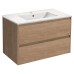 Тумба под раковину Vincea Gio 80 VMC-2G800NO SF.Oak