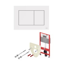 Инсталляция для унитаза TECEbase 9400413 с белой клавишей