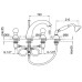 Смеситель для ванны Webert Karenina KA730101065