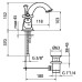 Смеситель для раковины Webert Ottocento OT700102015
