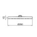 Верхний душ Webert Comfort AC1011560BRASS