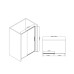 Душевая дверь Vincea Slim-U 200х140 VDS-2SU140CL