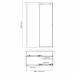 Душевая дверь WasserKRAFT Vils 200х100 56R12