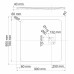 Душевой поддон WasserKRAFT Neime 90х90 19T03