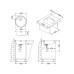 Кухонная мойка Alveus Form 10 Lei-90 Fi 45x45