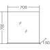 Зеркало для ванной СаНта Сити 70 700311