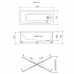Акриловая ванна Тритон Прага 150х70 Щ0000049391 на каркасе