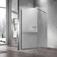 Душевая перегородка Vincea Walk in 200х90 VSW-1H900MRGM вороненая сталь