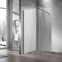 Душевая перегородка Vincea Walk in 200х110 VSW-1H110CLGM вороненая сталь
