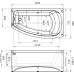 Акриловая ванна Радомир Мэри 140х70 правая на каркасе