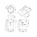 Кухонная мойка Alveus Form 30 Nat-90 Fi 51x51
