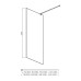 Душевая перегородка Акватек 90х200 AQ WIW 09020BL
