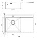 Кухонная мойка Alveus Quarto 30 Brs-90 78x48